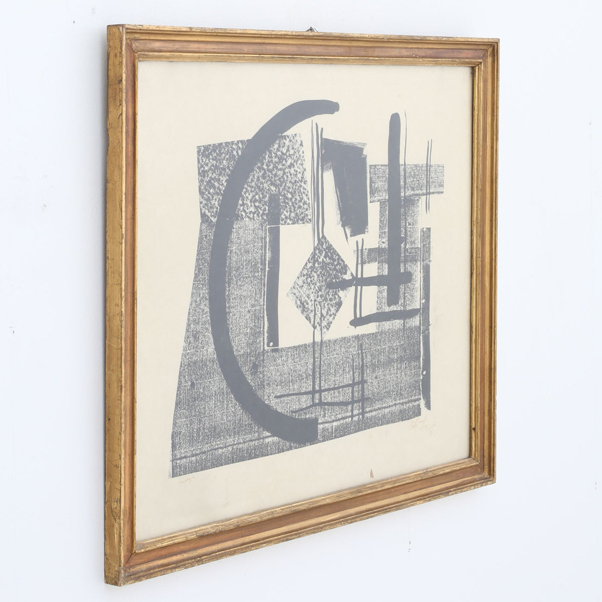 Framed lithograph