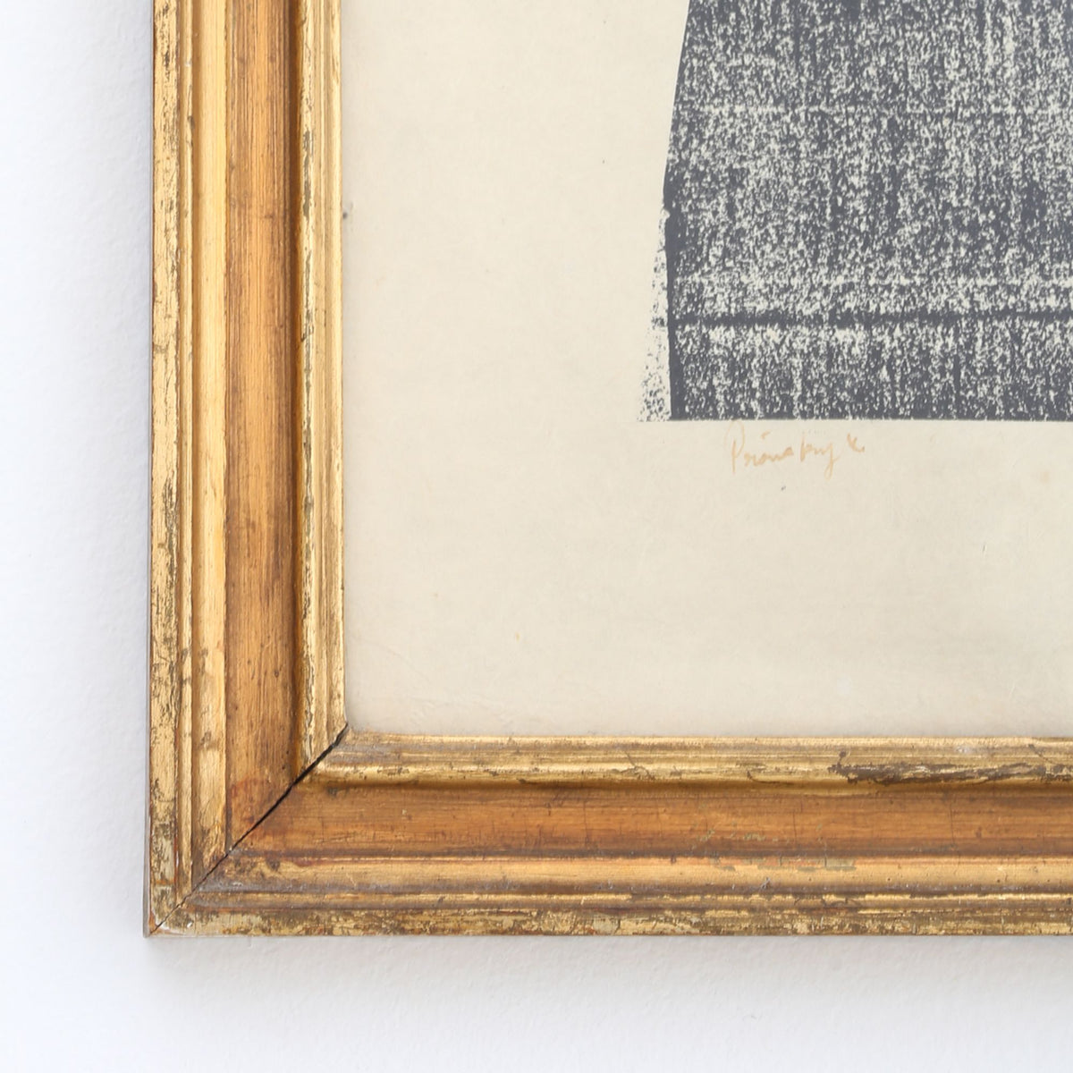 Framed lithograph