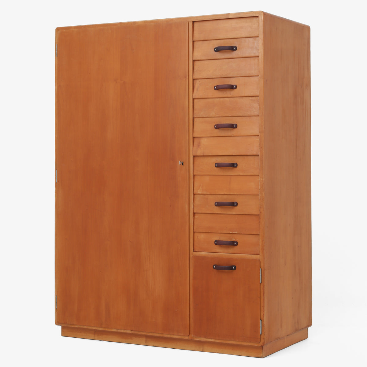 Unique wardrobe in maple