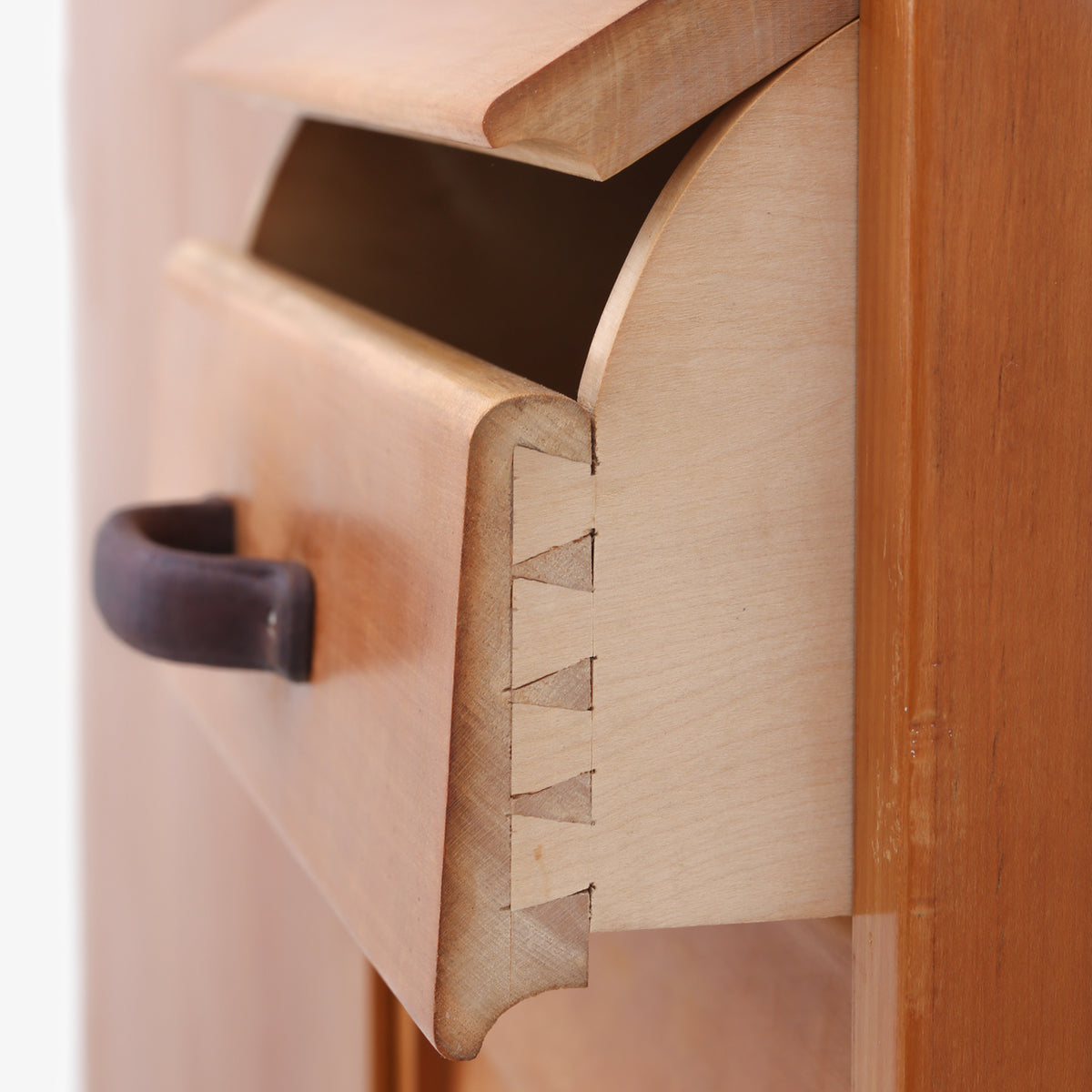Unique wardrobe in maple