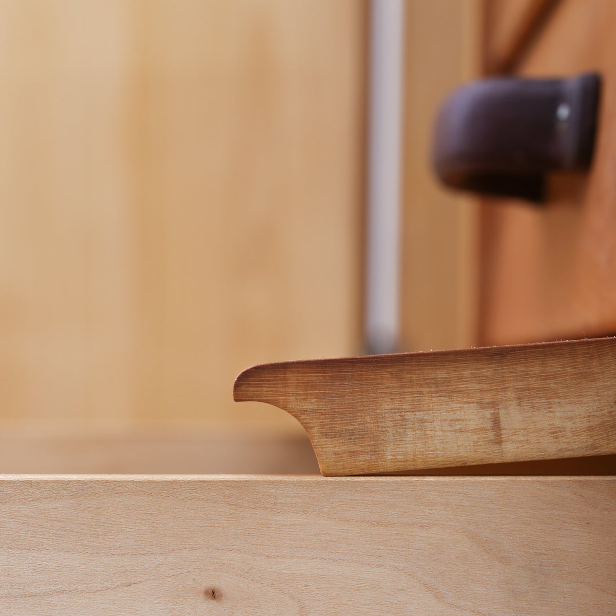 Unique wardrobe in maple