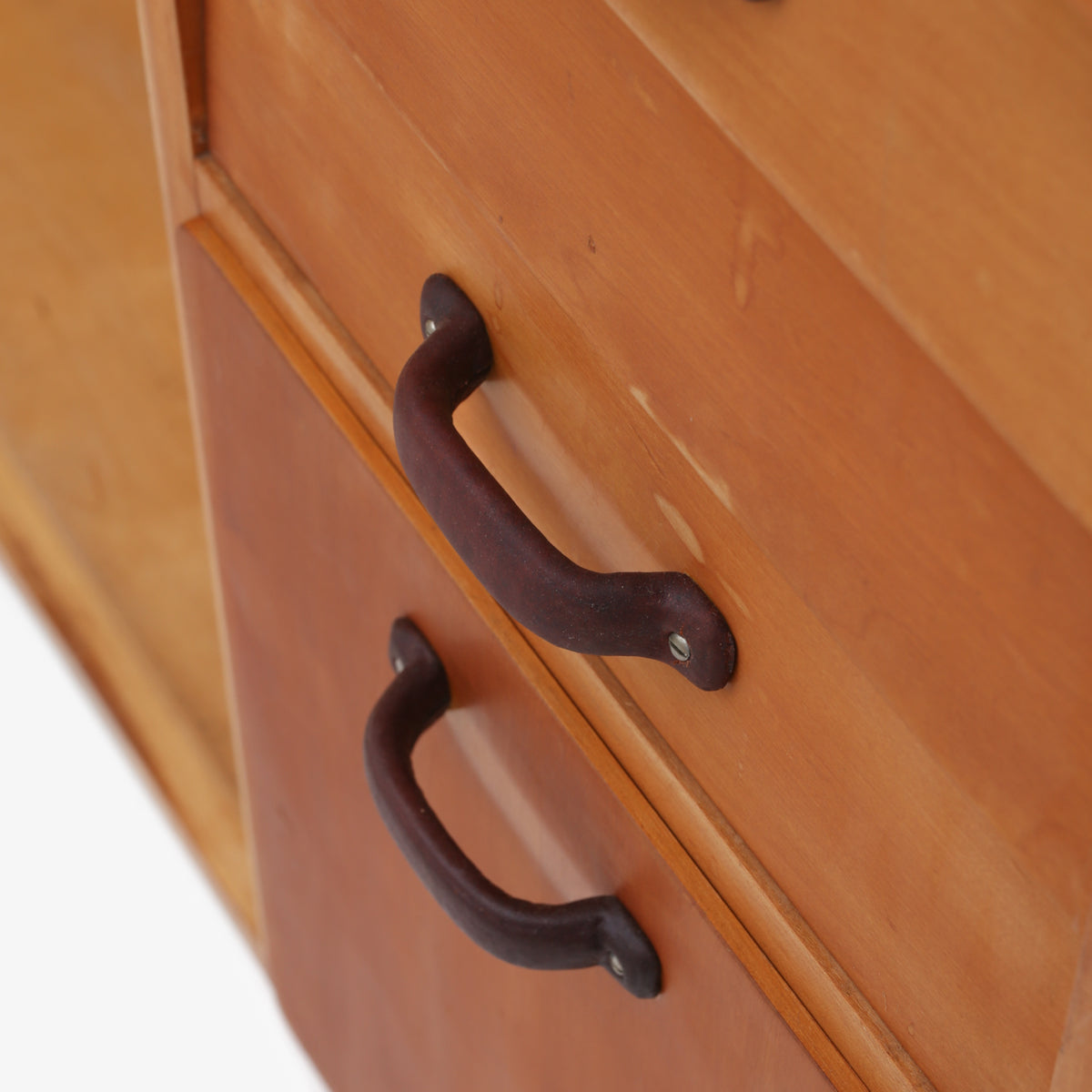 Unique wardrobe in maple