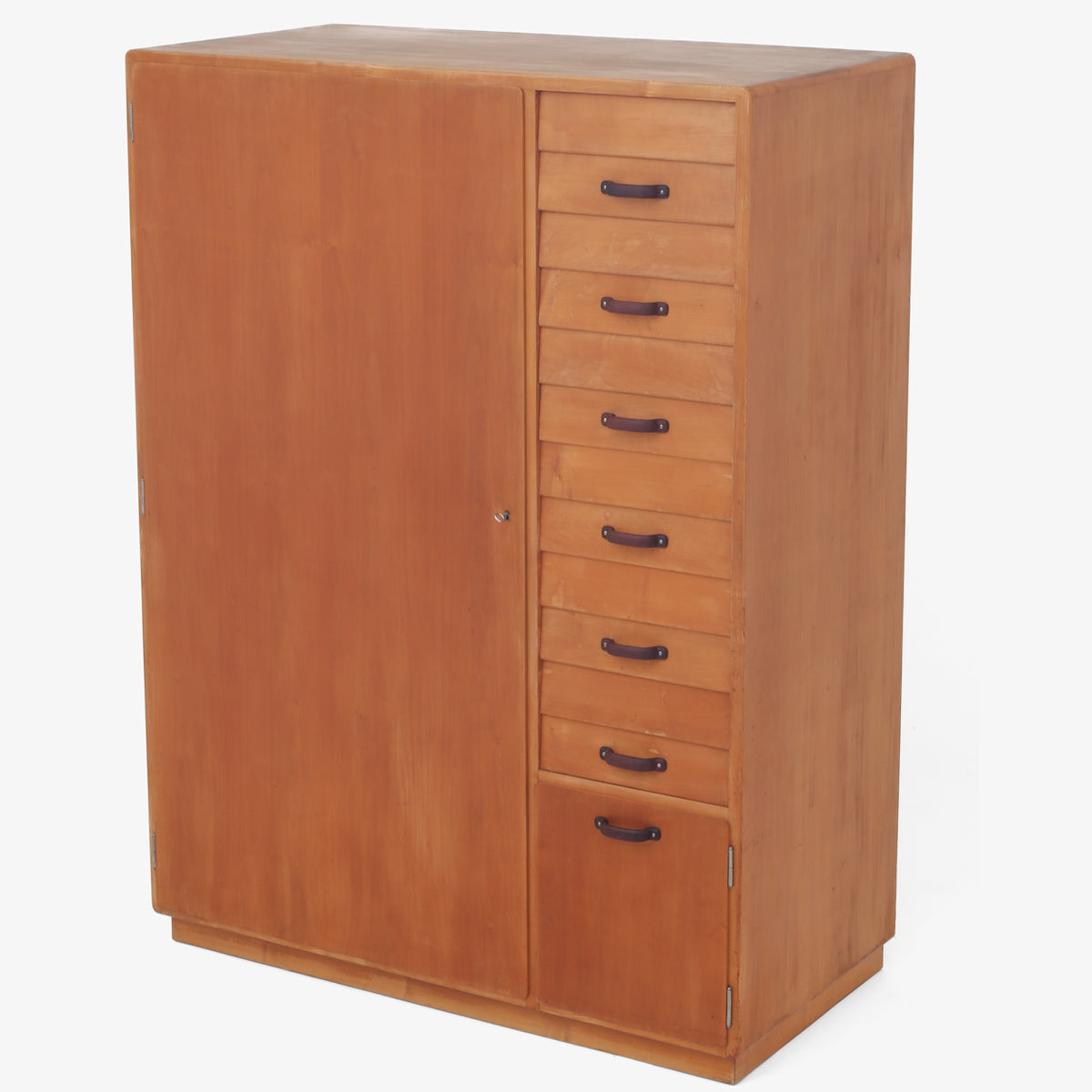 Unique wardrobe in maple