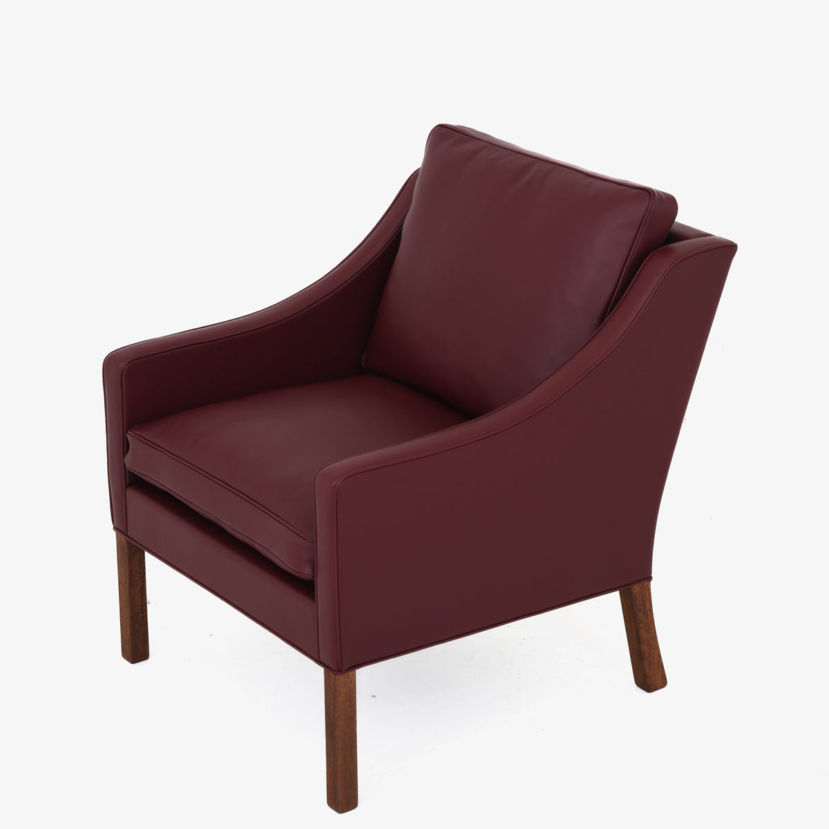 BM 2207 - Easy chair in Prestige wine leather