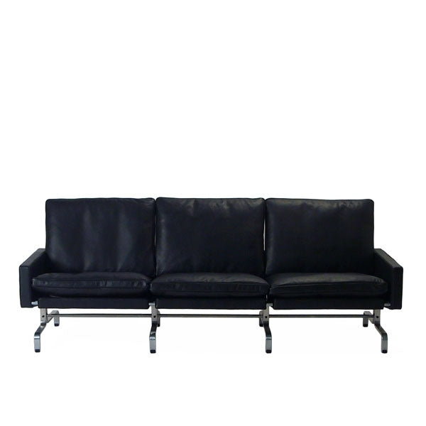 PK 31/3 - 3-seater sofa in black Savanne