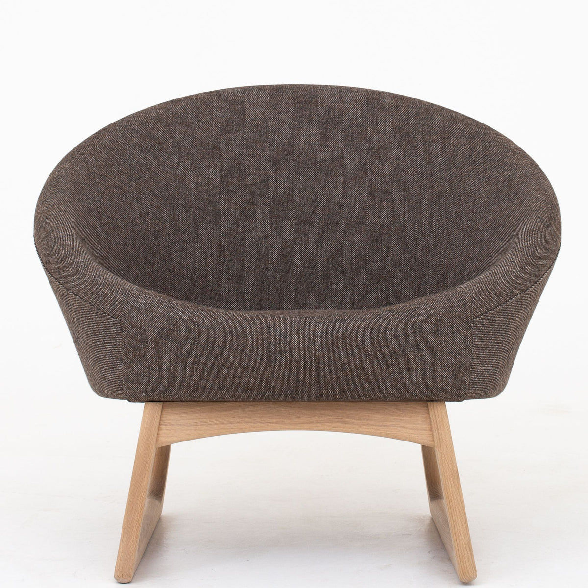 57A - Tub Chair in brown-grey wool