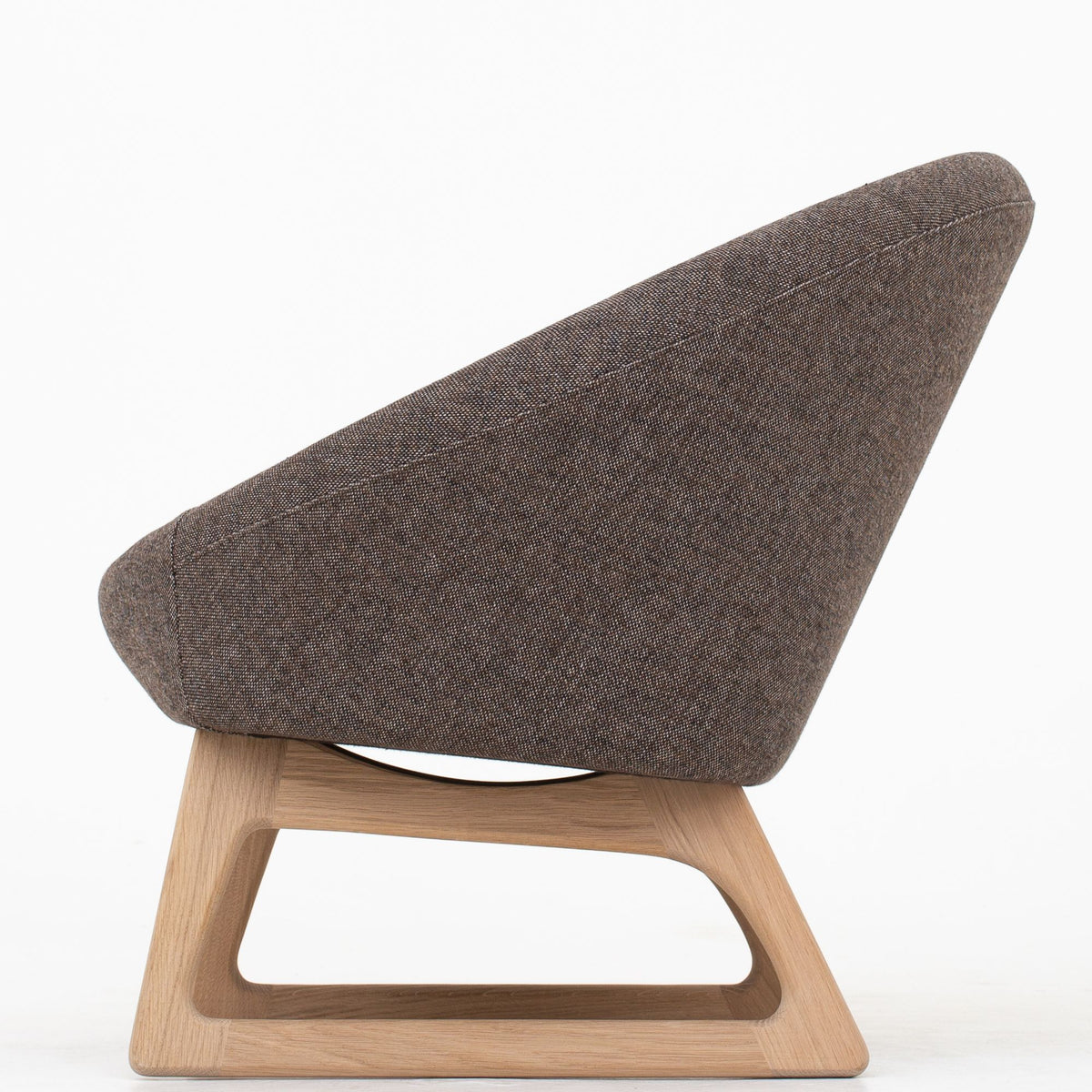 57A - Tub Chair in brown-grey wool