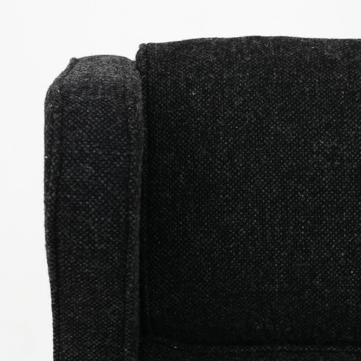 BM 2204 - 'Wing-back chair' in dark grey wool