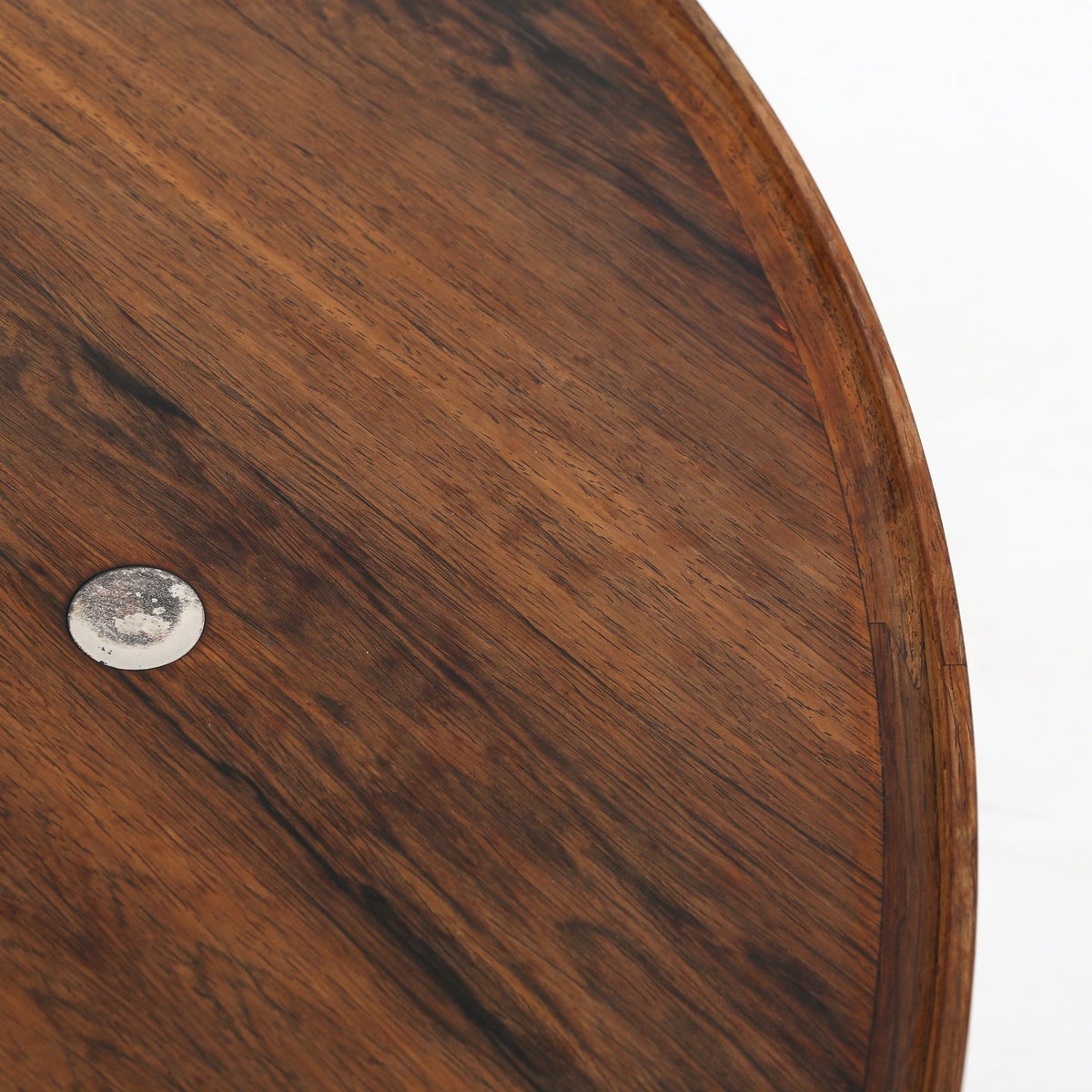 Circular coffee table in rosewood