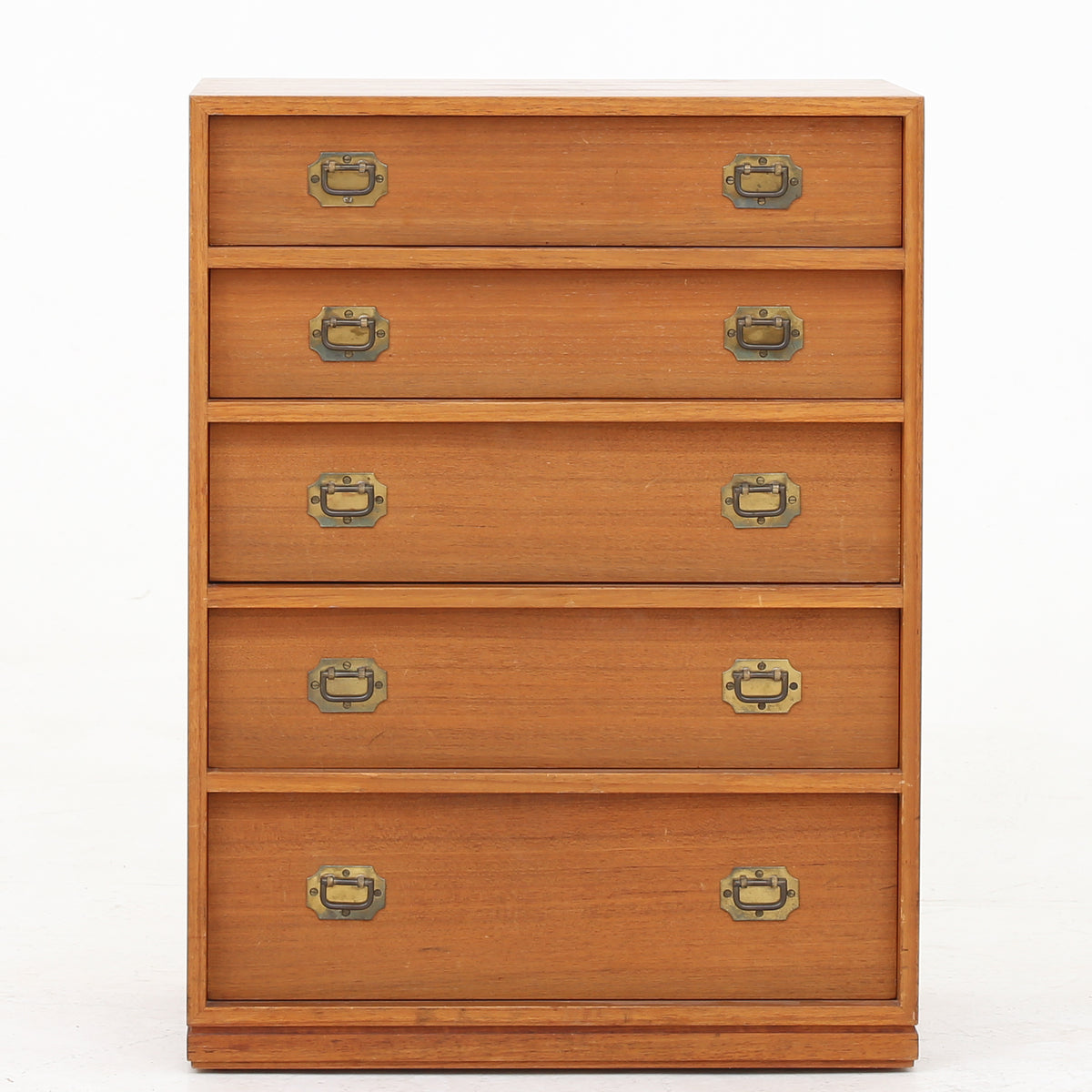 Small teak chest of drawers