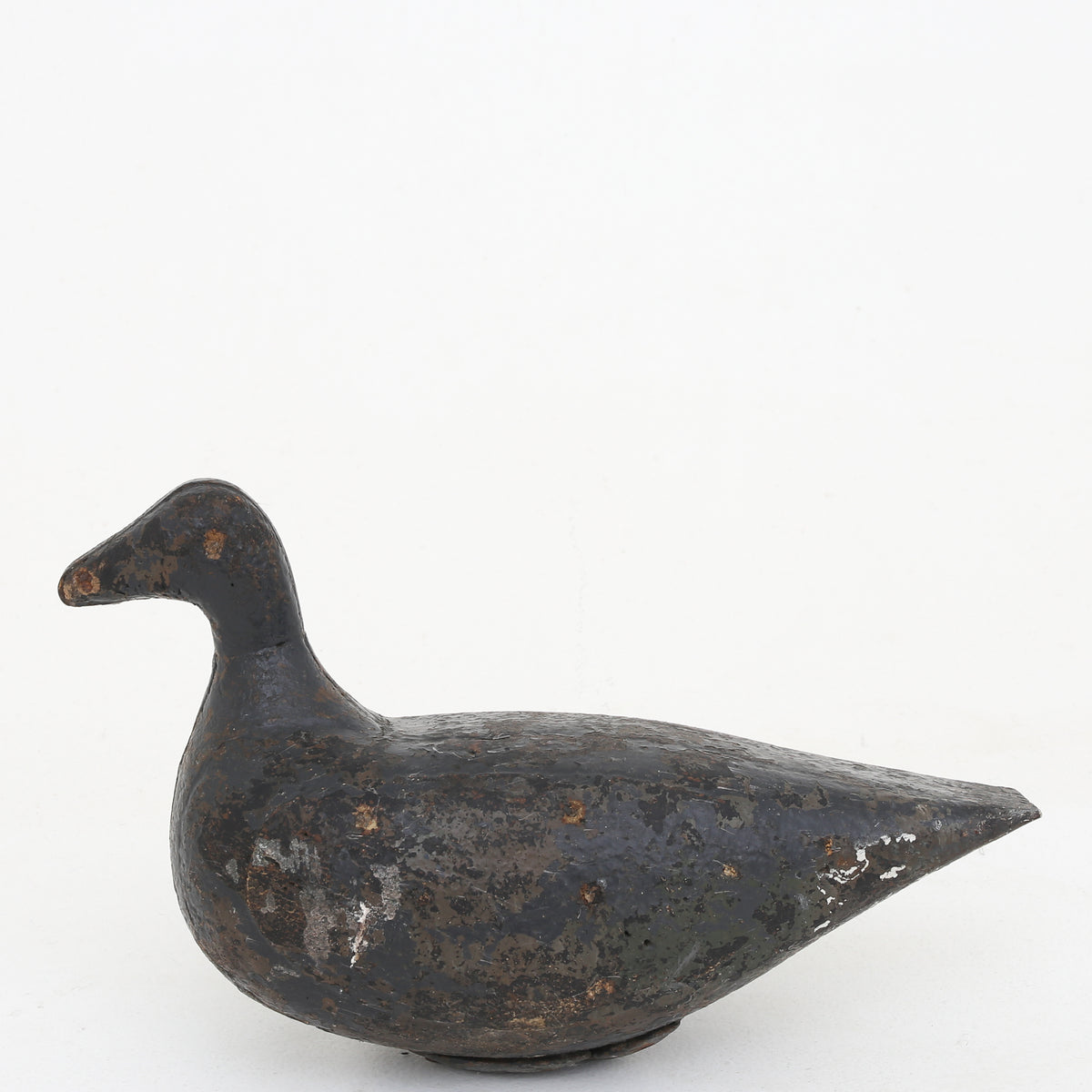 Decoy duck in painted wood