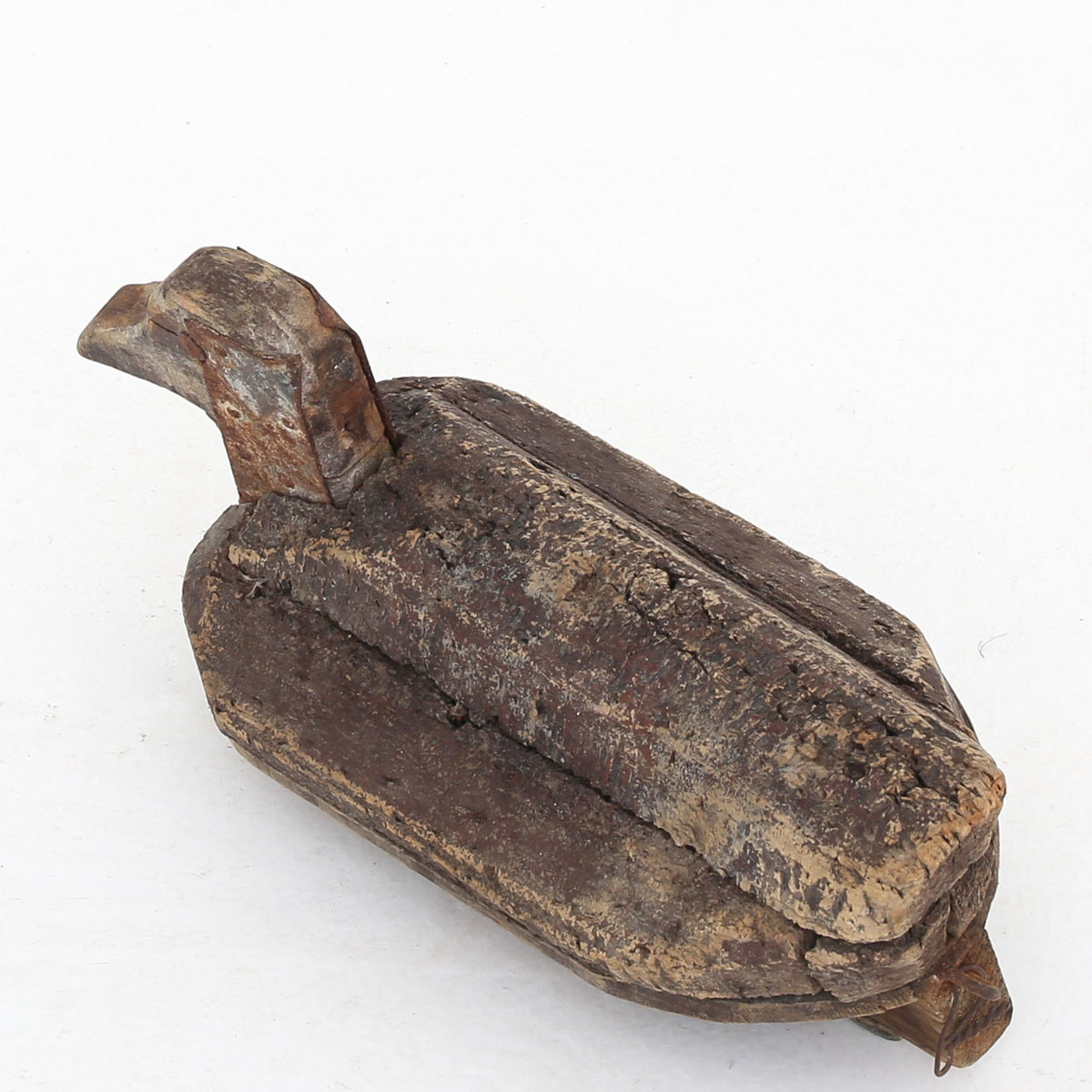 Decoy duck in painted wood