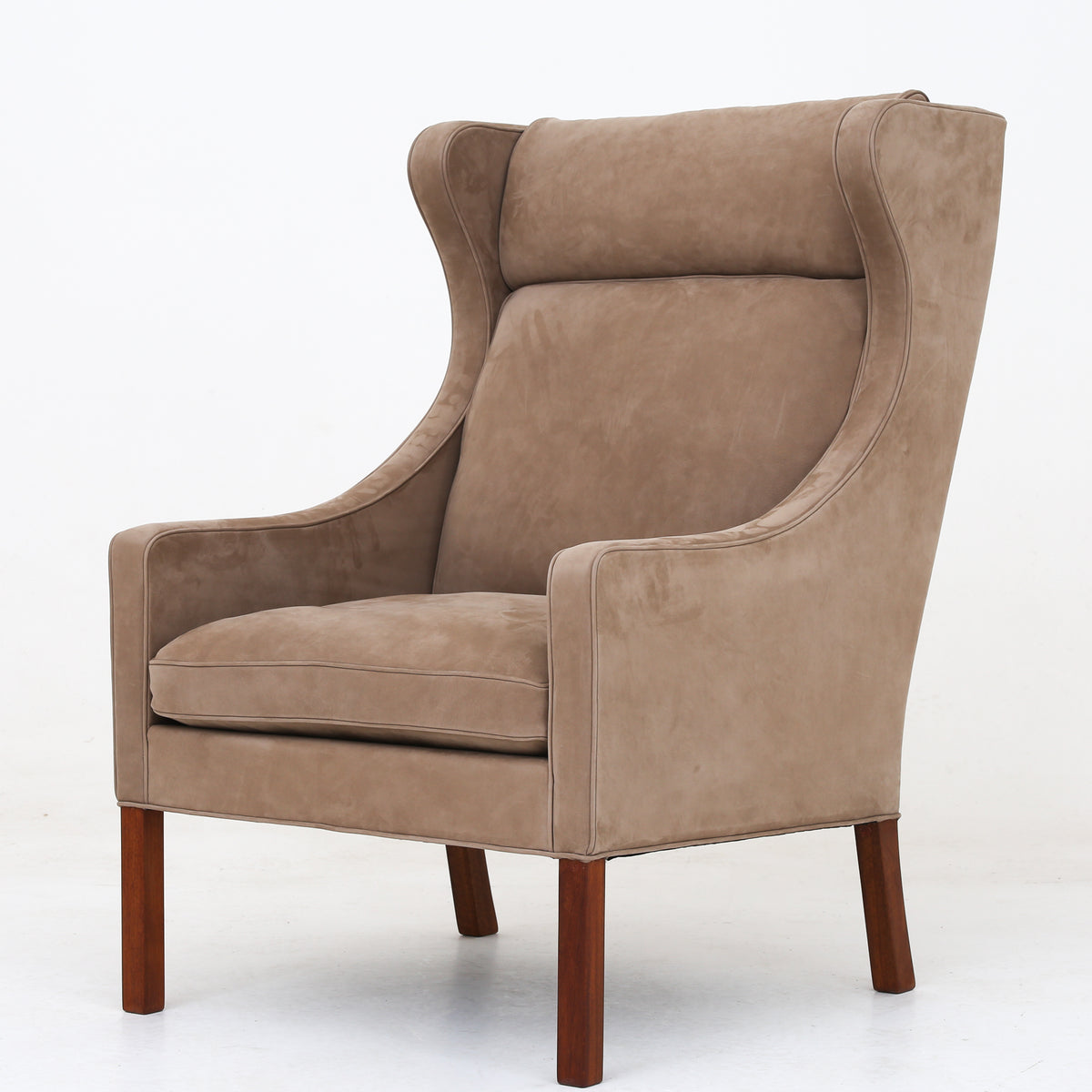 BM 2204 - 'Wing-back chair' in Royal Nubuck