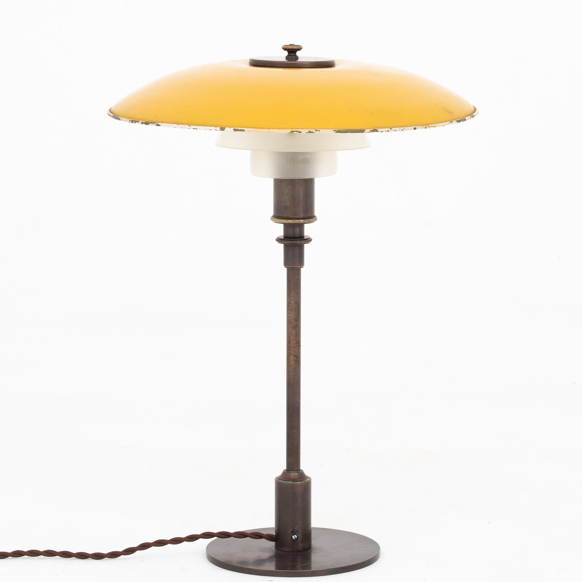 PH 3,5/2 - Table lamp in browned brass