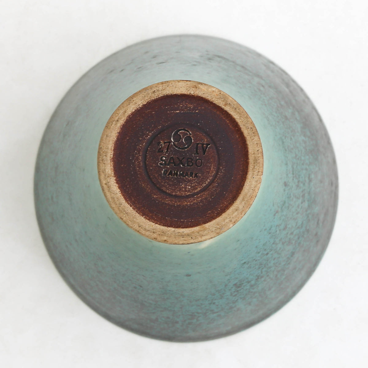 Vase w. green glaze