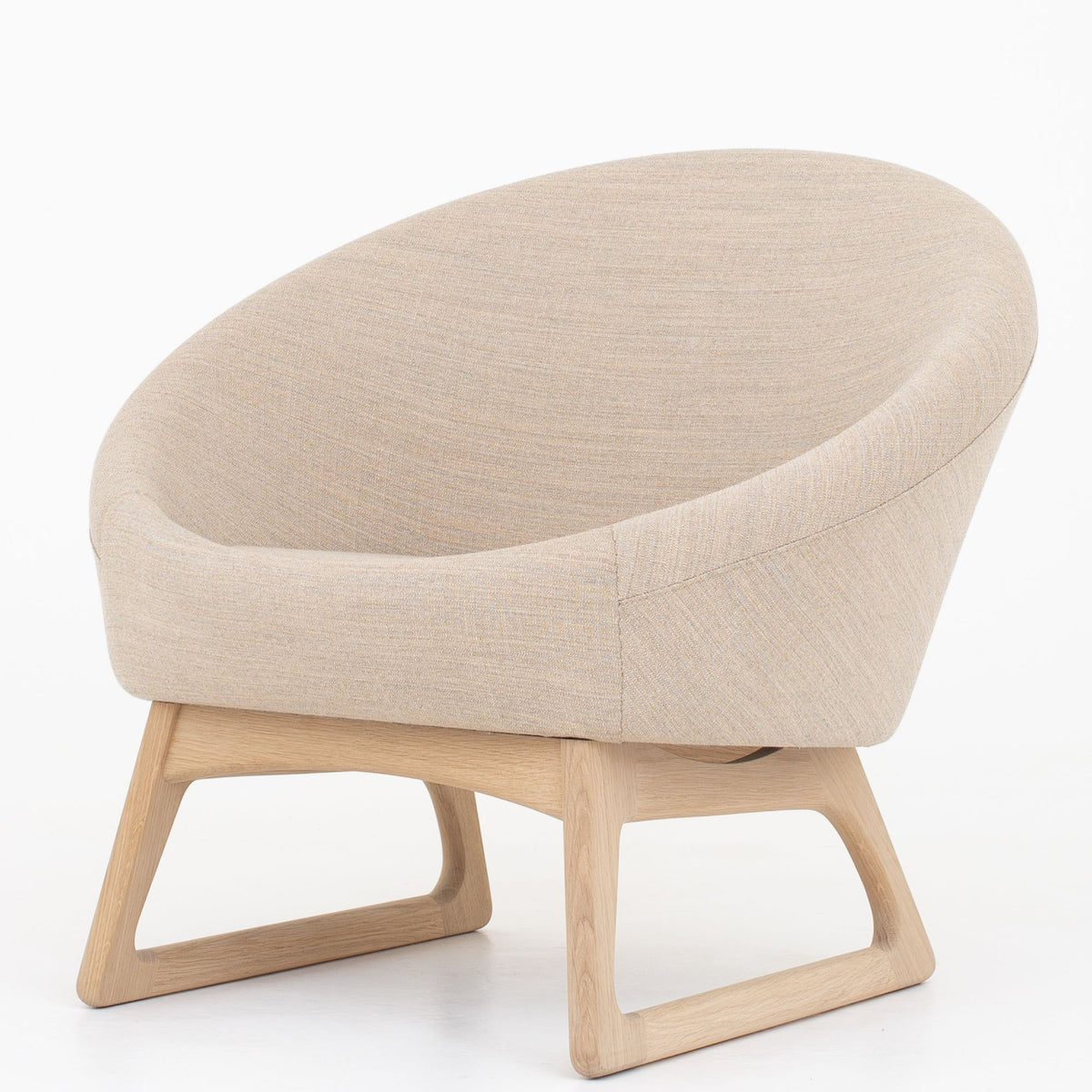 57A - Tub chair in light wool