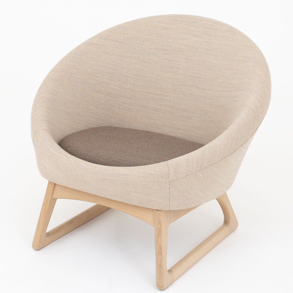57A - Tub Chair in light wool