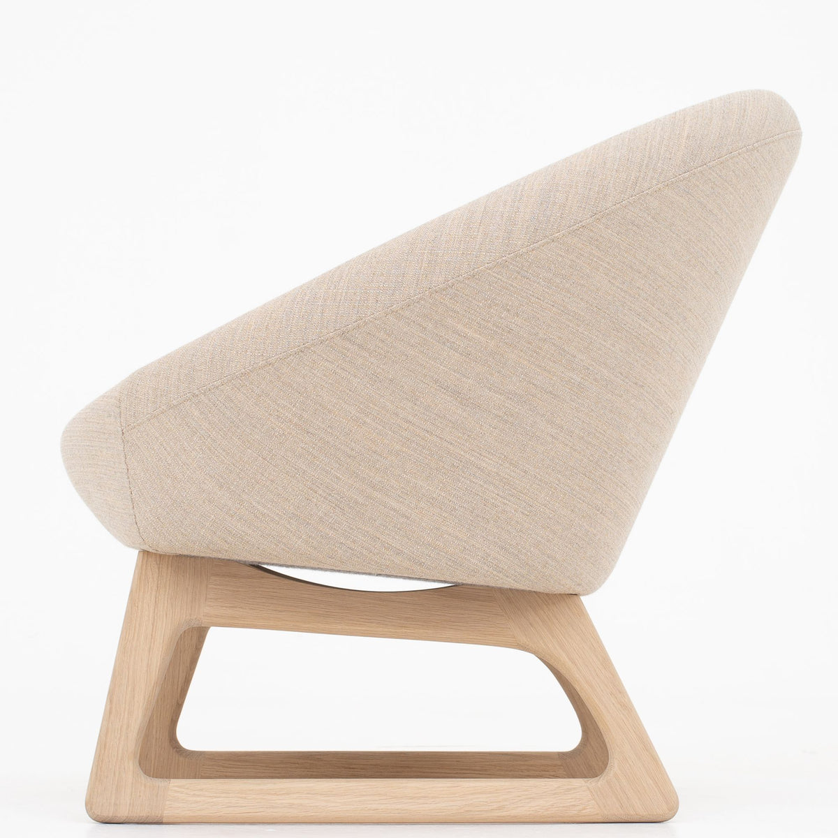 57A - Tub chair in light wool