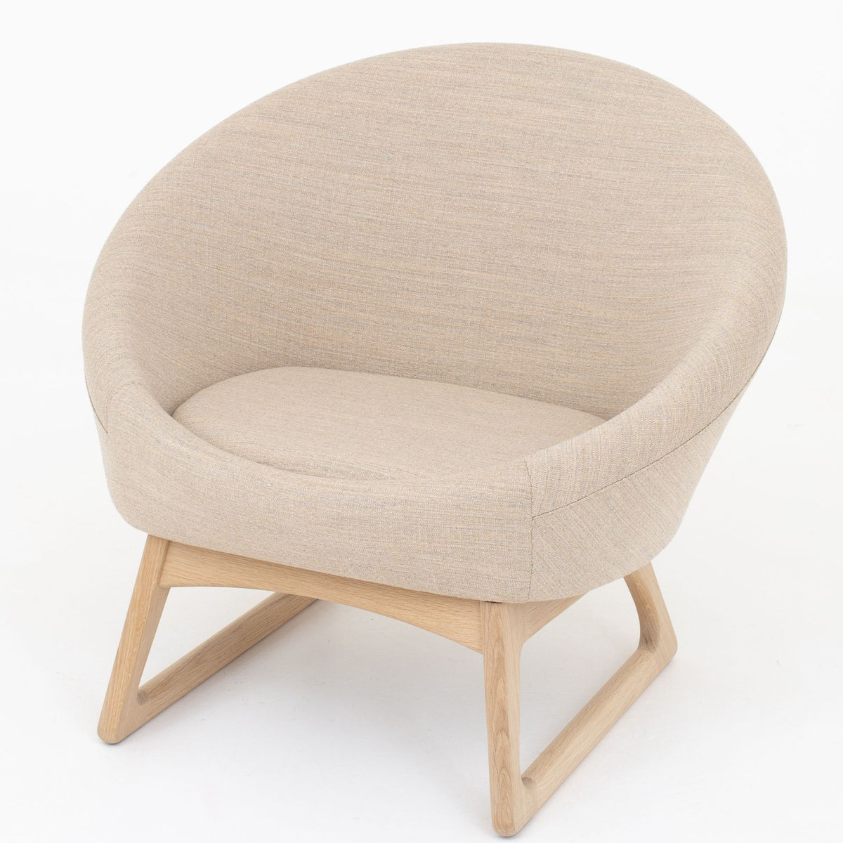 57A - Tub chair in light wool