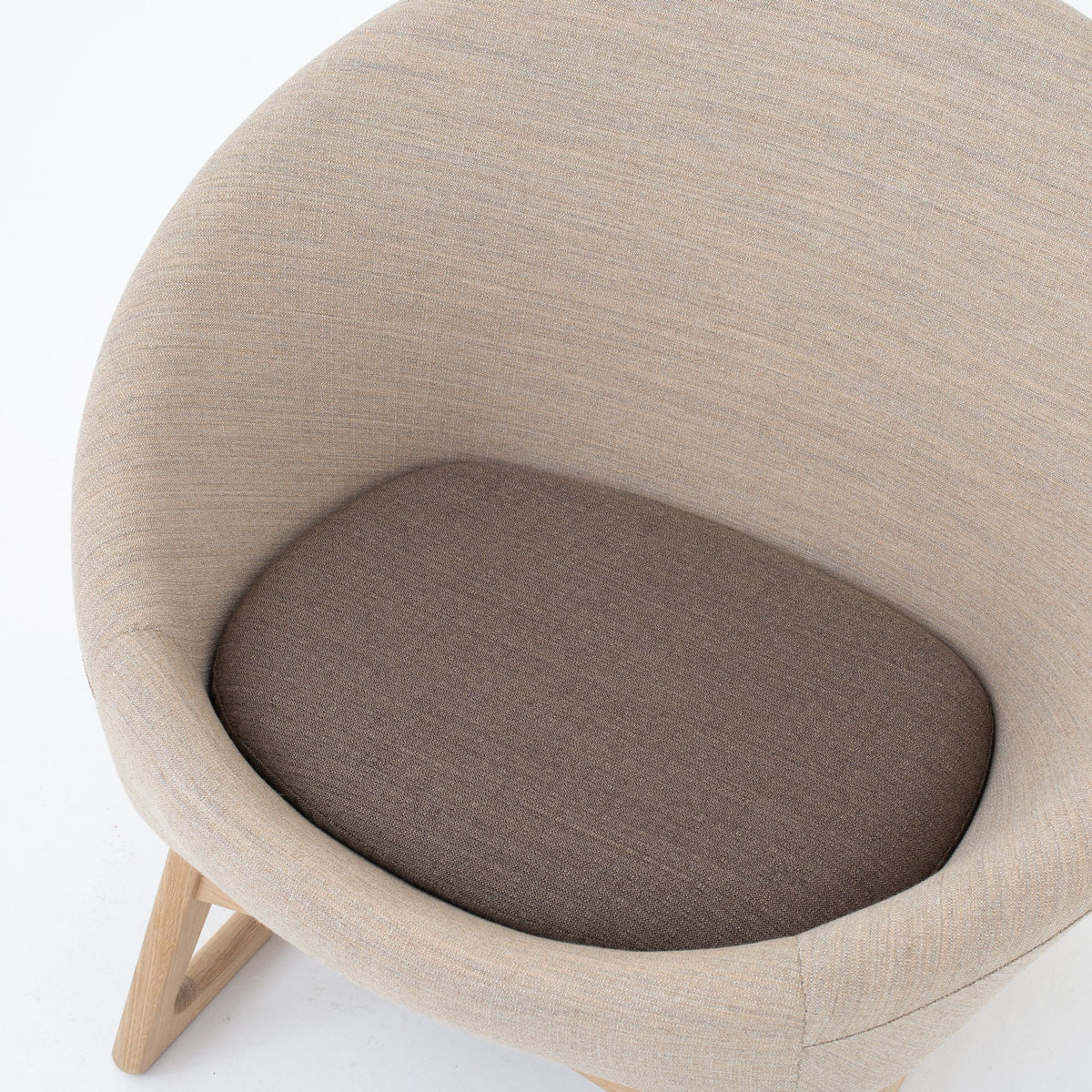 57A - Tub Chair in light wool