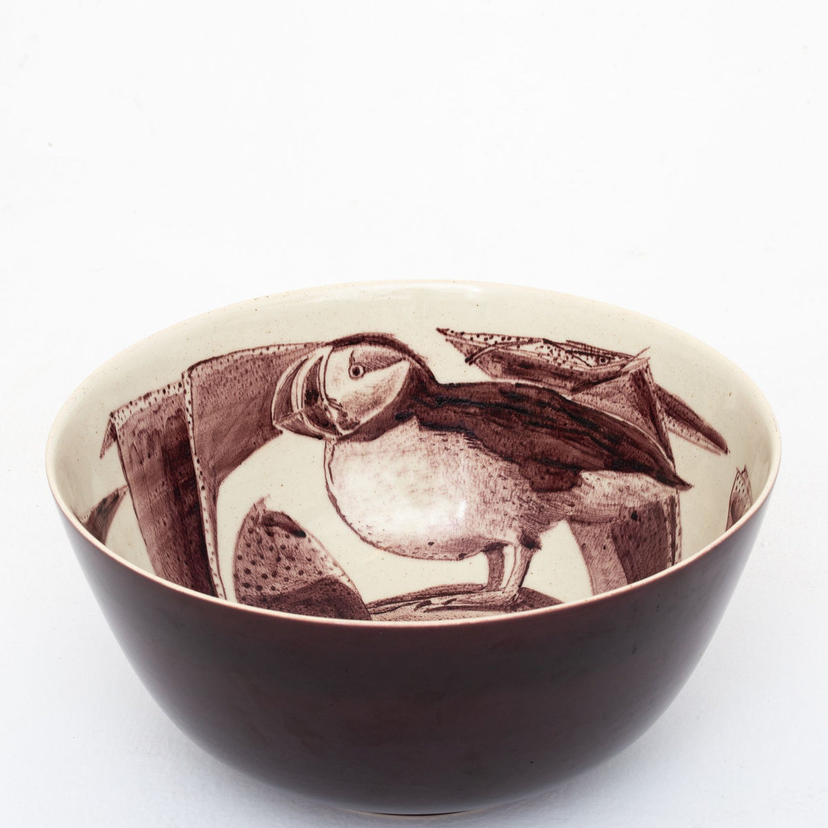 Large bowl in faience