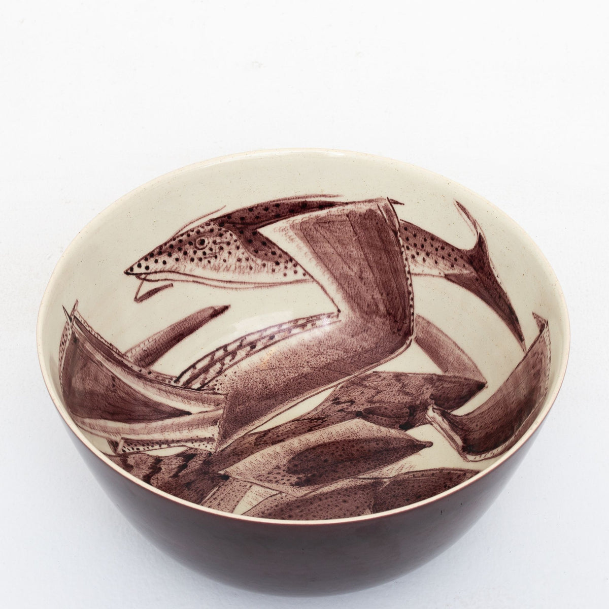 Large bowl in faience