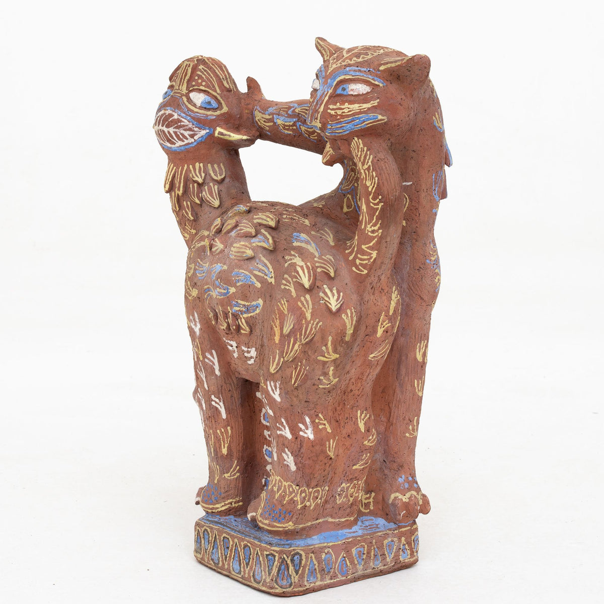Unique sculpture in earthenware
