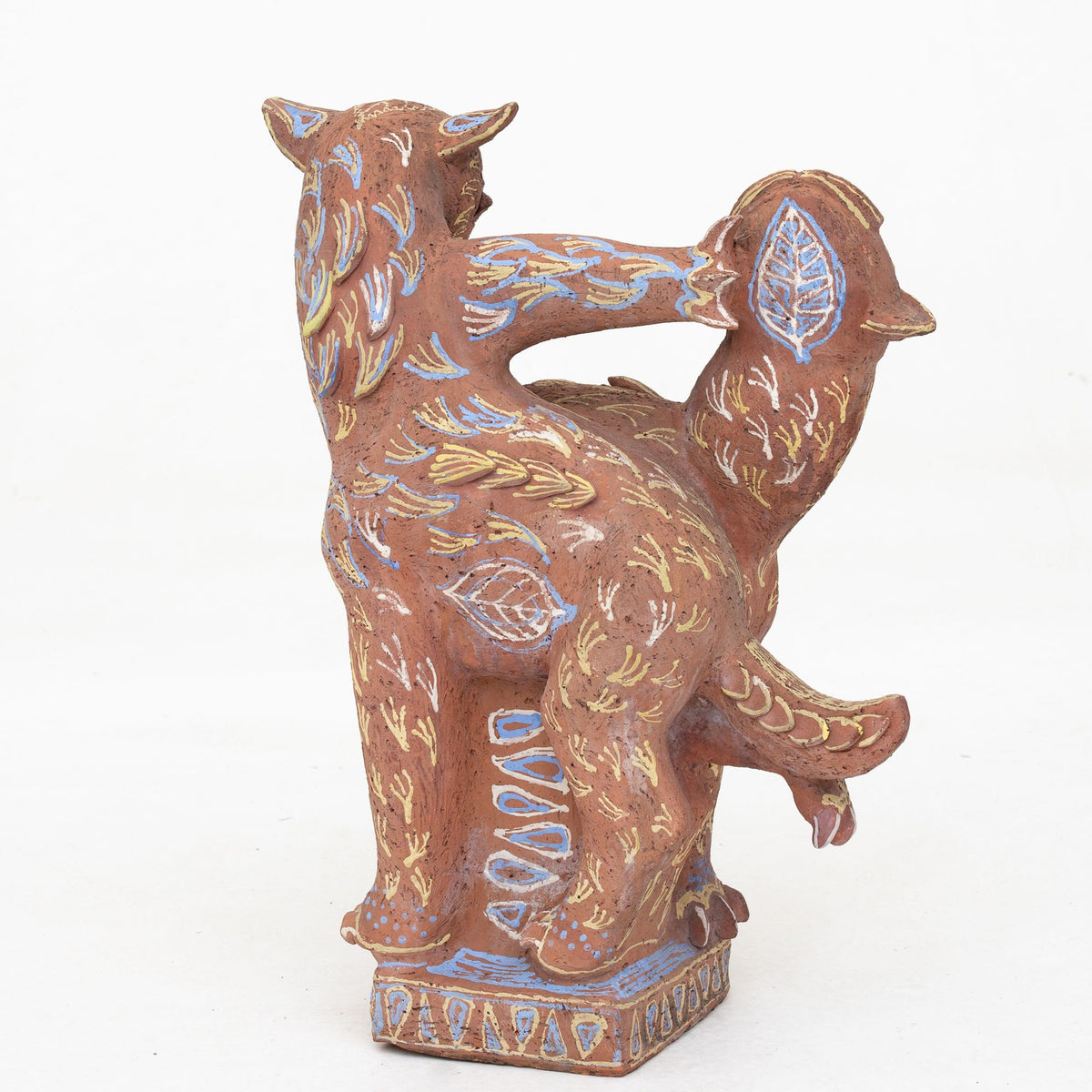 Unique sculpture in earthenware