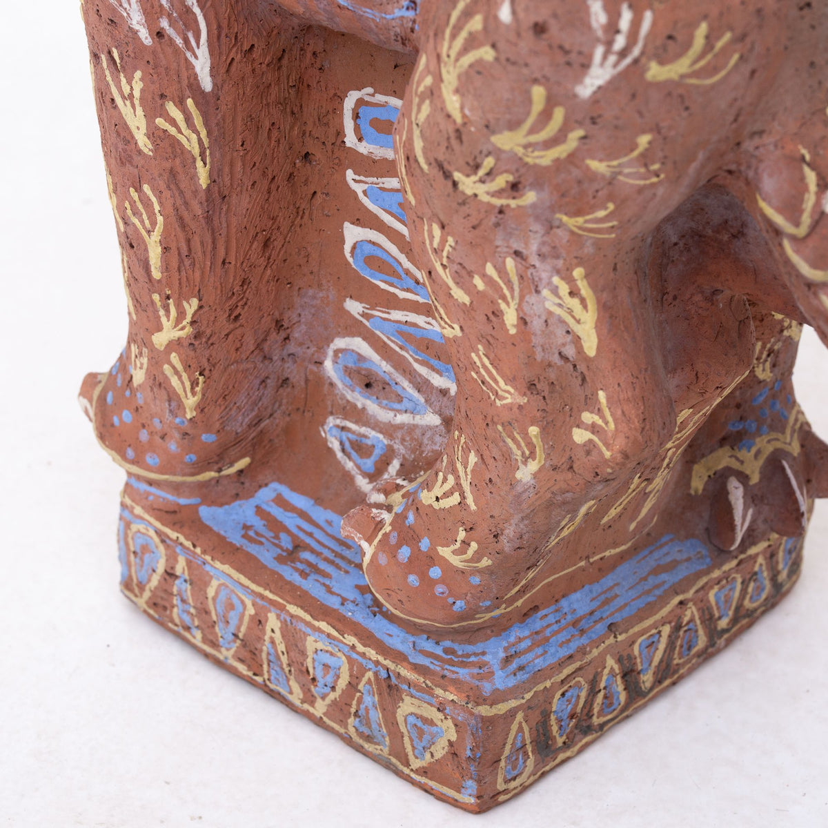 Unique sculpture in earthenware
