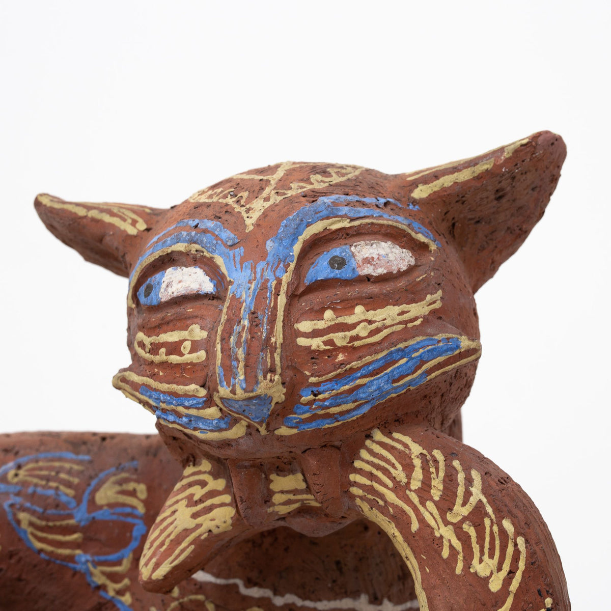 Unique sculpture in earthenware