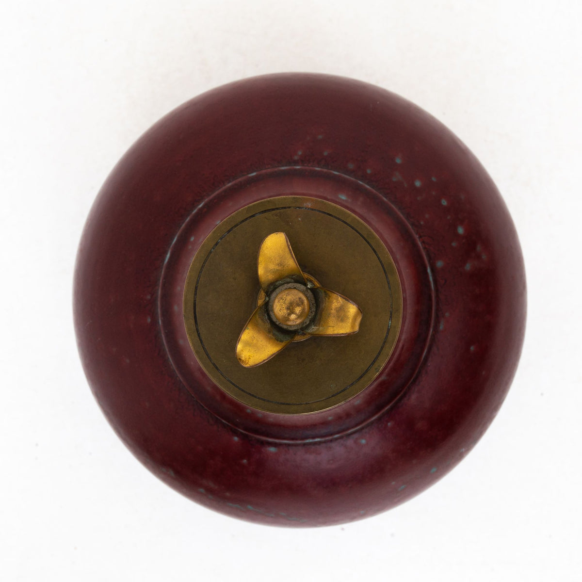 Jar in stoneware w. lid
