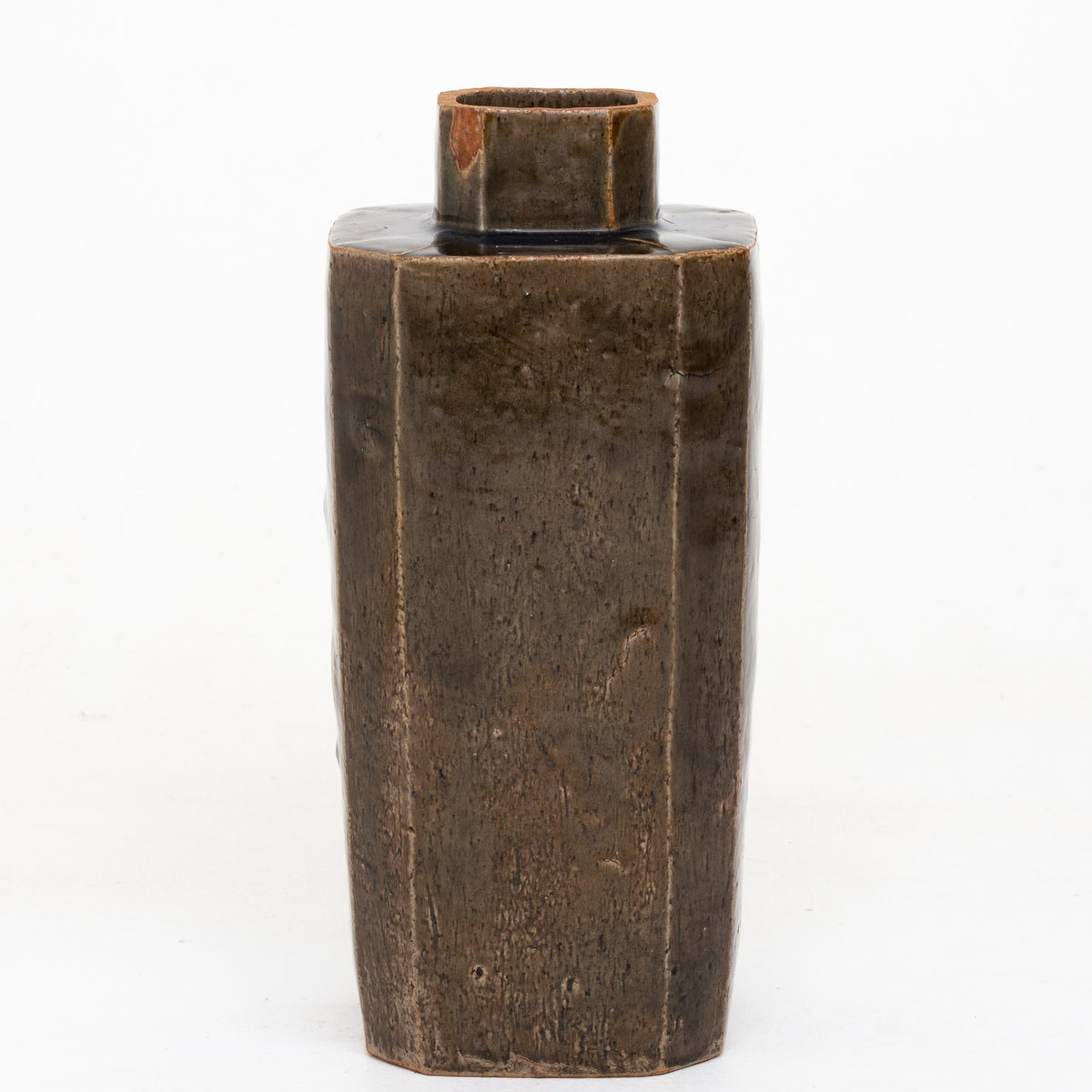 Large octagonal vase