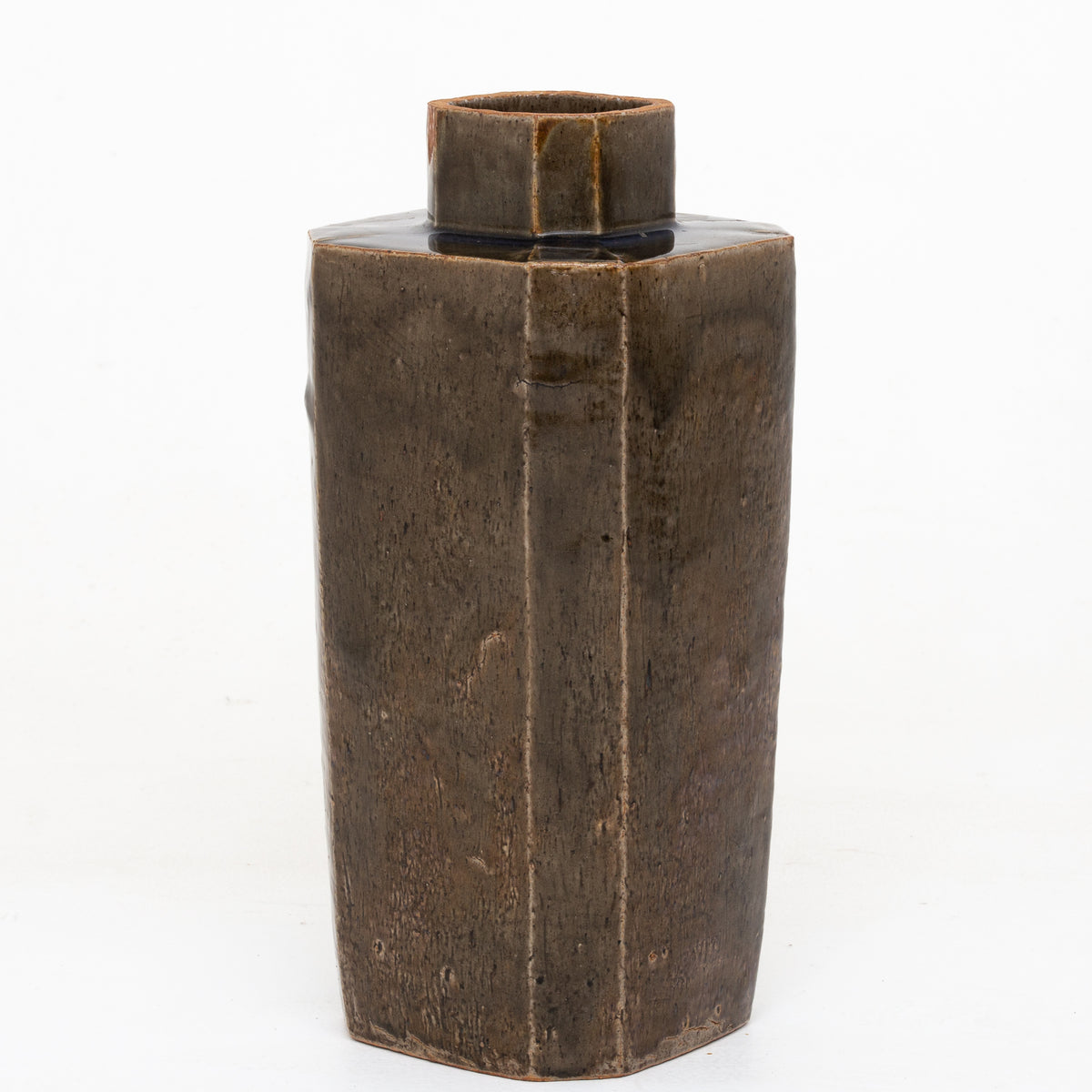 Large octagonal vase