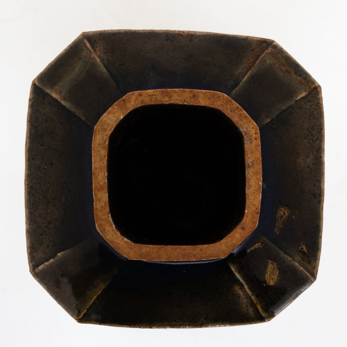 Large octagonal vase