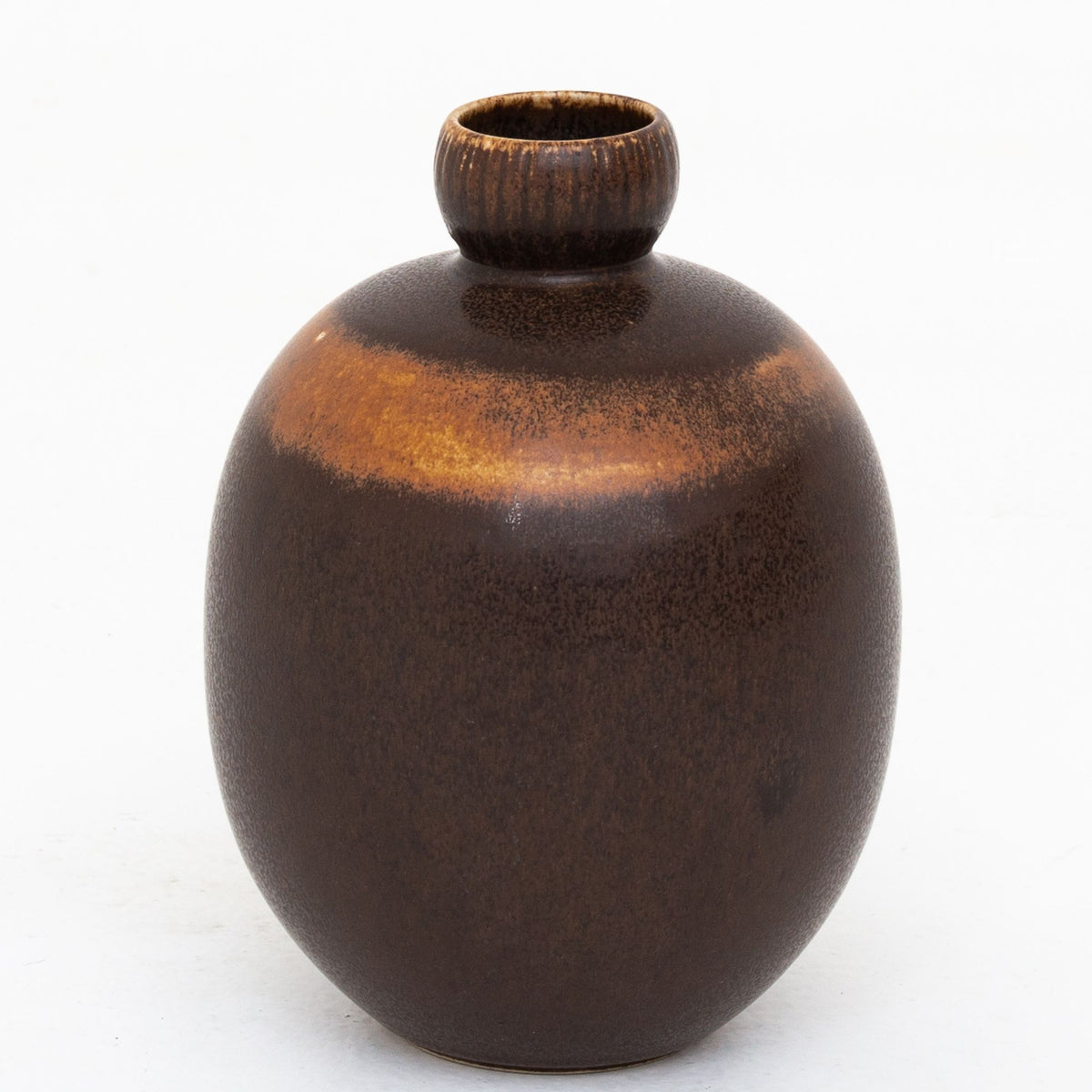 Calabash-shaped vase in stoneware