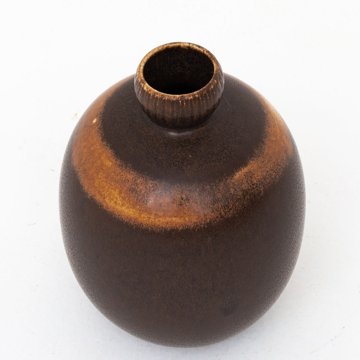 Calabash-shaped vase in stoneware