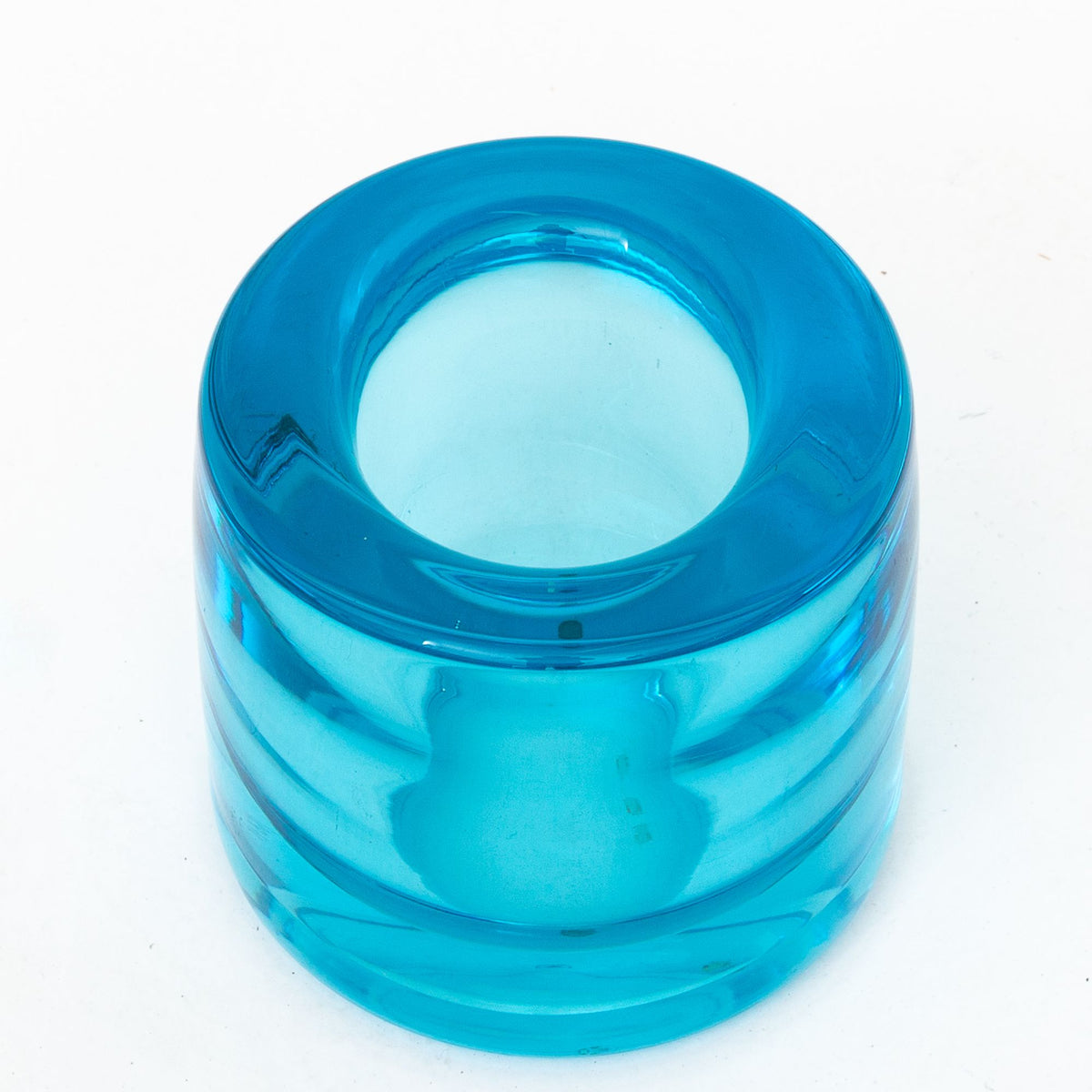 Vase in blue glass