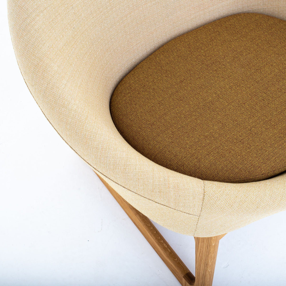 Tub Chair in light wool