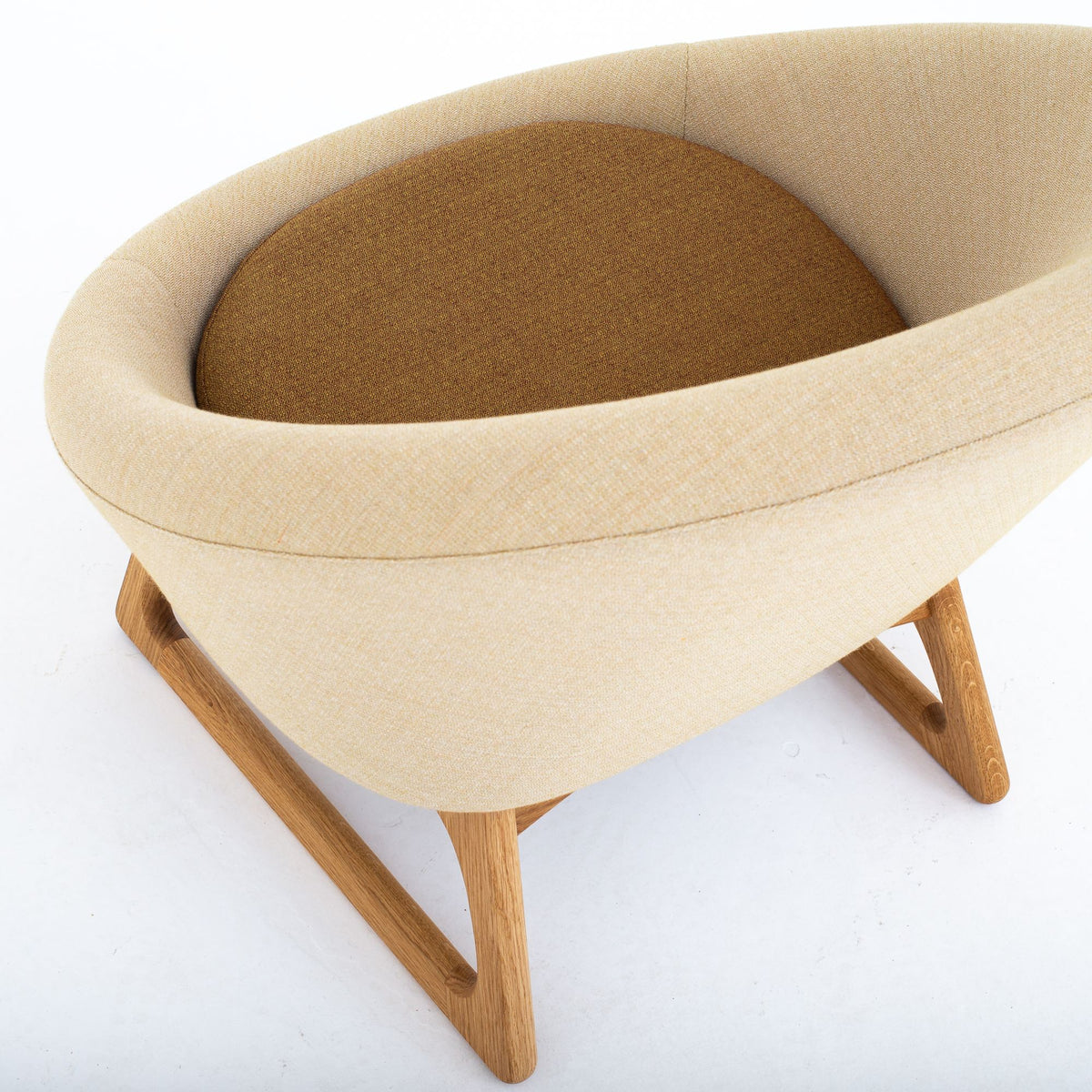 Tub Chair in light wool