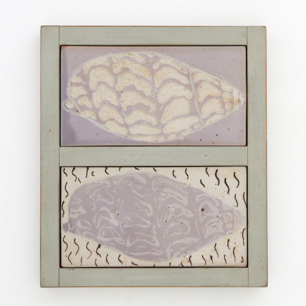 Relief of porcelain tiles