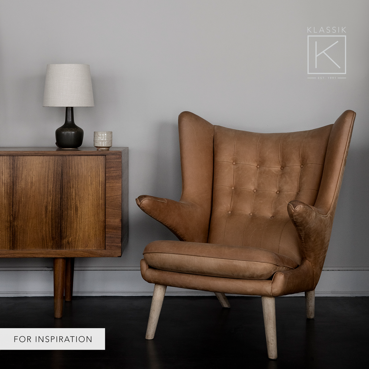 AP 19 - Papa Bear chair in Elegance leather