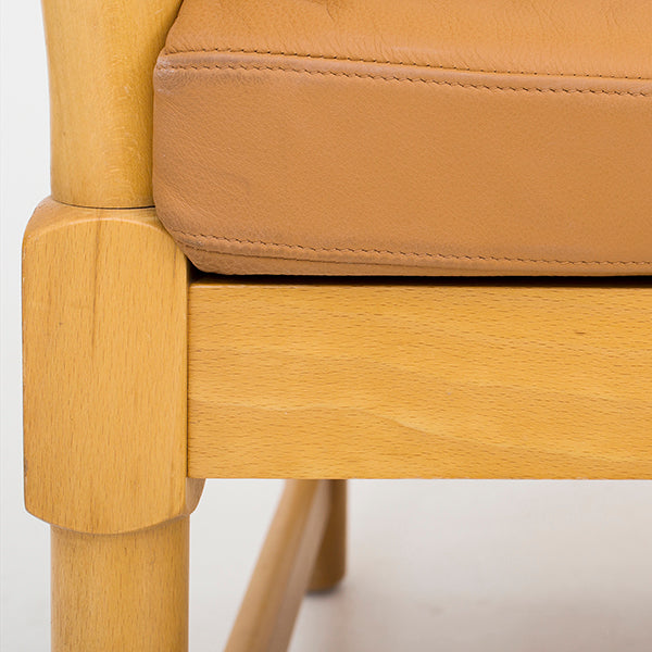 Cushions for the Spoke back sofa in brown leather