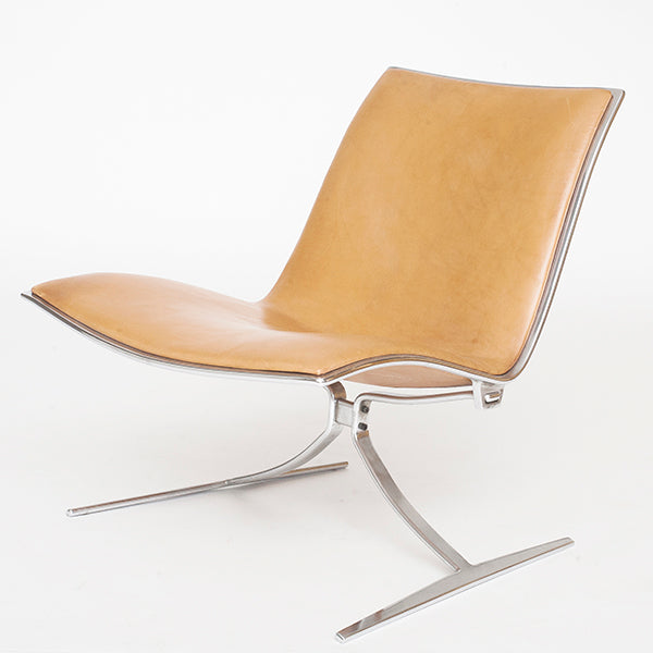JK 710 - 'Skater Chair' in natural leather