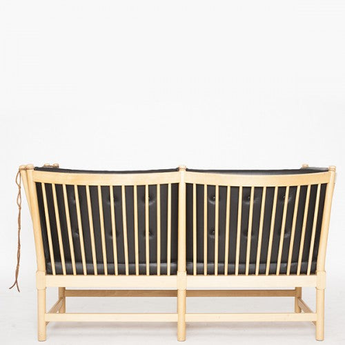 Cushions for Spoke Back Sofa - Black leather