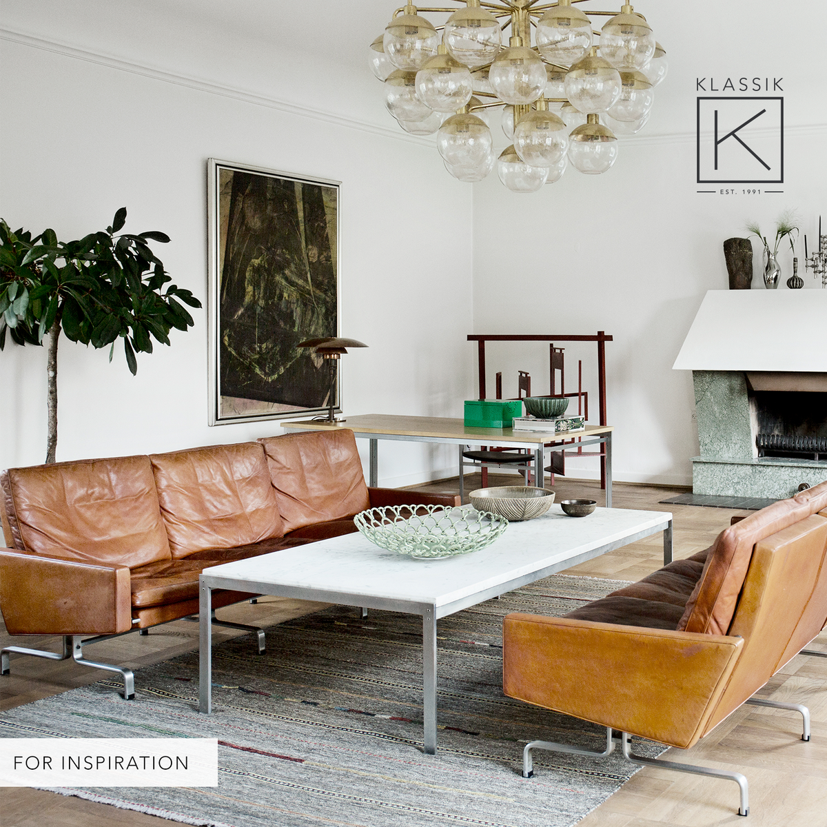 PK 31/3 - 3-seater sofa in natural leather
