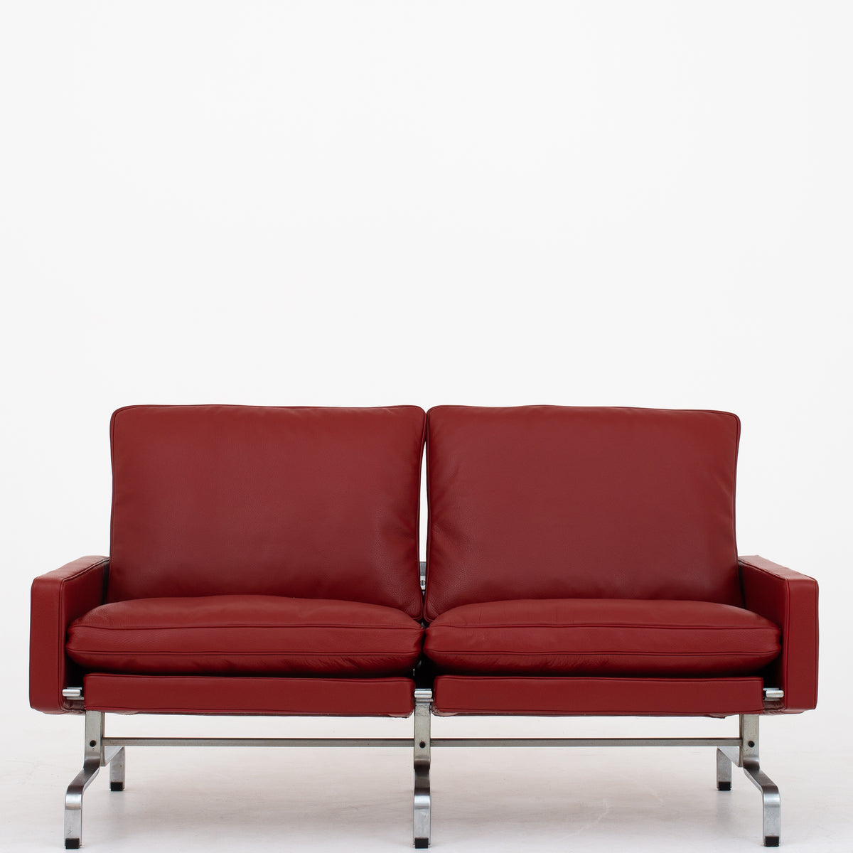 PK 31/2 - 2 pers. sofa i nyt rødt læder