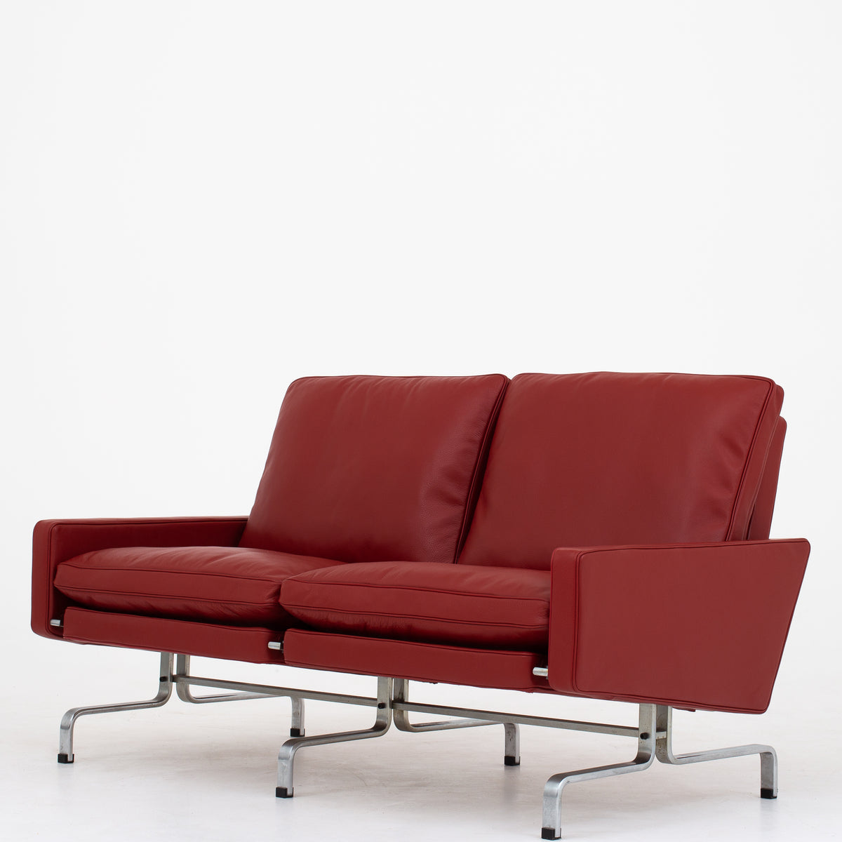 PK 31/2 - 2 pers. sofa i nyt rødt læder