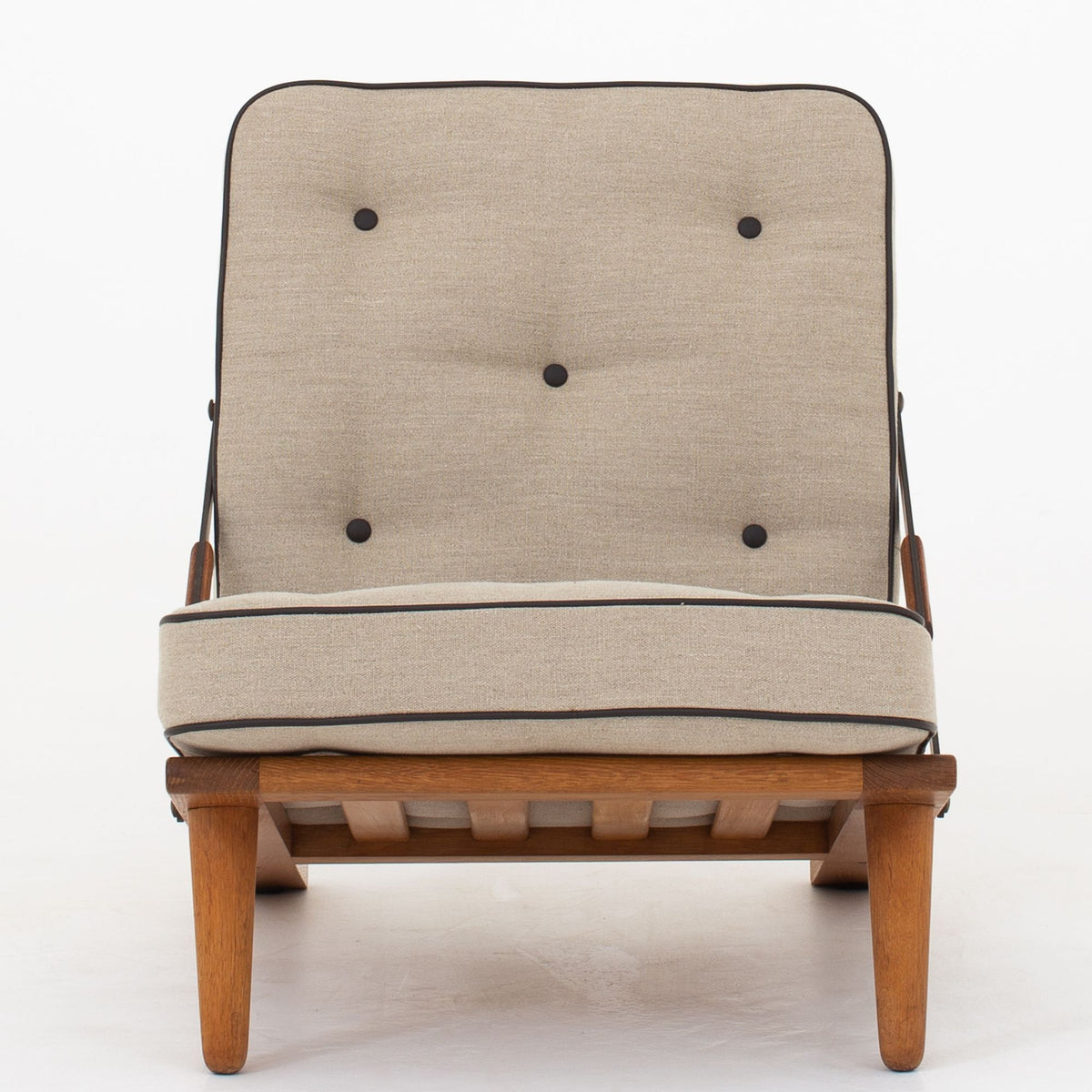 Easy chair in patinated oak