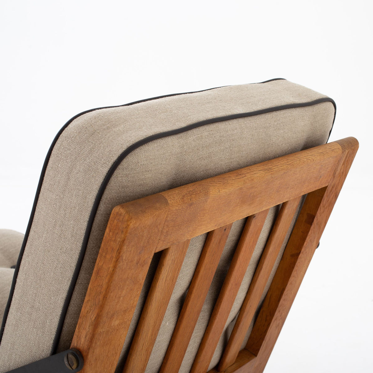 Easy chair in patinated oak
