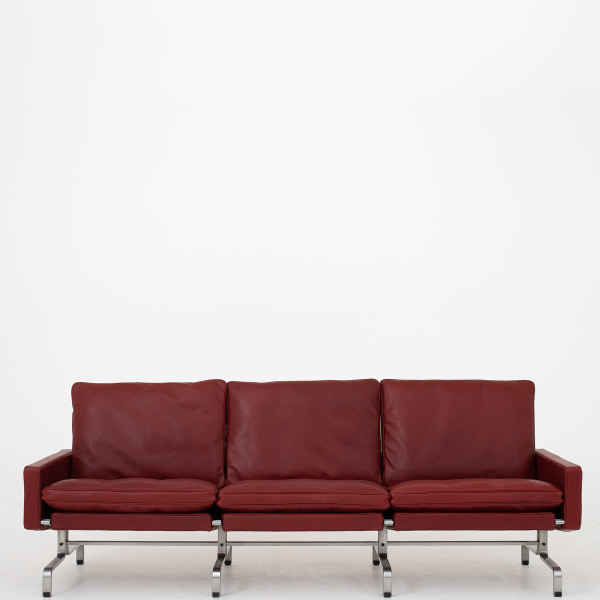 PK 31/3 - 3-seater sofa in Elegance Indian red
